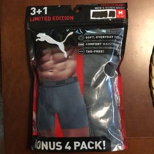 NEW Men’s Boxer Briefs - 4 pack